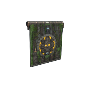 Forbidden Mayan Temple Garage Door