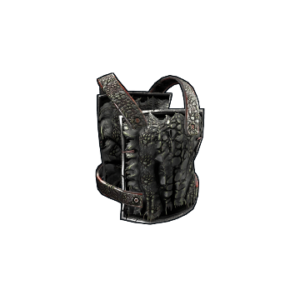 Black Alligator Metal Chest Plate