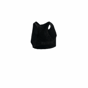 Black Mesh Crop Top