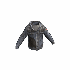 Denim Studded Hoodie