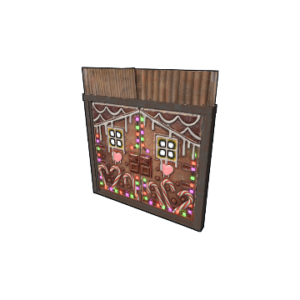 Gingerbread Metal Double Door