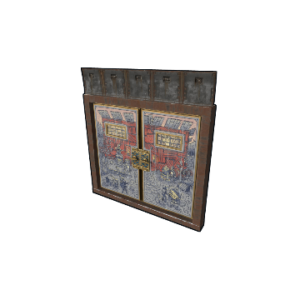 Porcelain Armored Double Door
