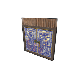 Porcelain Sheet Metal Double Door