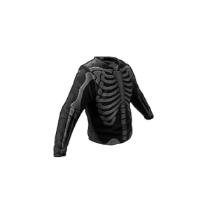 Skeleton Costume Burlap Shirt
